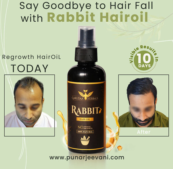 Rabbit blood hair oil